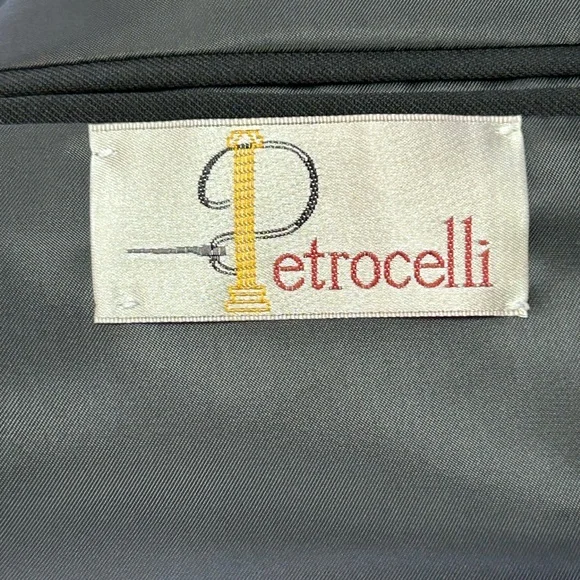Petrocelli Men's Scott Black Blazer Size:46R